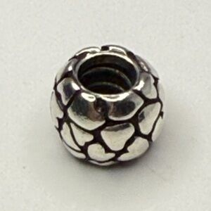 Retired Pandora All Hearts Bead 790964 Sterling Silver Charm